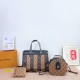 Yellow Brown Daily Letters Contrast Bags