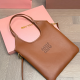 Brown Daily Letters Patchwork Bags