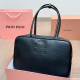 Black Daily Letters Zipper Bags