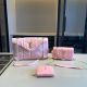 Pink Daily Letters Patchwork Bags