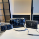 Black Silver Daily Letters Patchwork Bags