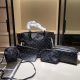 Black Daily Letters Patchwork Bags