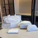 White Daily Letters Patchwork Bags