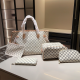 White Daily Plaid Patchwork Bags