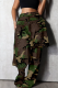 Camouflage Casual Camouflage Print Irregular Loose Full Print Bottoms