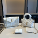 White Daily Letters Patchwork Bags