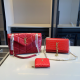 Red Daily Letters Patchwork Bags