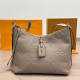 Khaki Daily Letters Zipper Bags