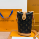 Brown Daily Letters Patchwork Bags