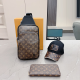Brown Daily Letters Patchwork Bags