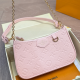 Pink Daily Letters Zipper Bags