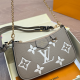White Khaki Daily Letters Zipper Bags