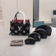 Black And White Daily Letters Patchwork Bags