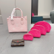 Pink Daily Letters Zipper Bags
