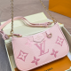 Deep Pink Daily Letters Zipper Bags