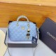 Blue Daily Letters Patchwork Bags