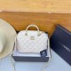 White Daily Letters Patchwork Bags