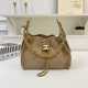 Khaki Daily Letters Patchwork Bags