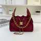 Burgundy Daily Letters Patchwork Bags
