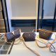 Brown Daily Letters Patchwork Bags