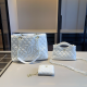 White Daily Letters Patchwork Bags