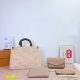 Khaki Daily Letters Patchwork Bags