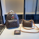 Brown Daily Letters Zipper Bags