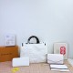 White Daily Letters Patchwork Bags