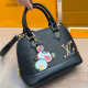 Black Daily Letters Zipper Bags