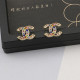 Colour Daily Letters Glass Rhinestones Earrings
