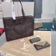 Dark Brown Daily Letters Patchwork Bags