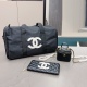 Black Daily Letters Zipper Bags