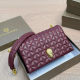 Burgundy Daily Solid Color Patchwork Bags