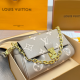 Khaki Daily Letters Chains Bags