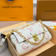 White Pink Daily Letters Chains Bags