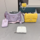 Purple Daily Letters Patchwork Bags