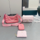 Pink Daily Letters Patchwork Bags