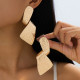 Gold Daily Solid Color Irregular Earrings