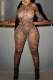 Leopard Print Sexy Leopard Print See-Through Turtleneck Long Sleeve Two Pieces