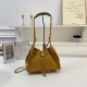 Light Brown Daily Letters Patchwork Bags