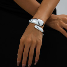 Silver Daily Irregular Bracelet