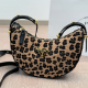 Leopard Print Daily Letters Zipper Bags
