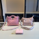 Pink Daily Letters Patchwork Bags