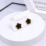 Black Daily Flowers Chains Necklaces