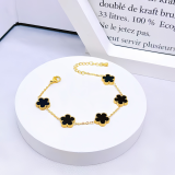 Black Daily Flowers Chains Necklaces