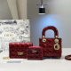 Burgundy Daily Letters Metal Accessories Trim Bags