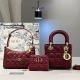 Burgundy Daily Letters Metal Accessories Trim Bags