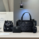 Black Daily Letters Patchwork Bags