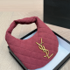 Burgundy Daily Letters Patchwork Bags