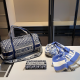 Tibetan Blue Daily Letters Patchwork Bags